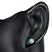 925 Sterling Silver Bali Inspired Tiny Gemstone Braided Round 9 mm Post Stud Earrings