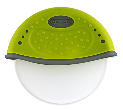 Dexas One Handed Rolling Pizza Cutter, Green