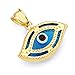 14k Yellow Gold Evil Eye Pendant