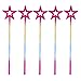 5-Pack 13.4 Inches Long Princess Wand Rainbow Party Favors Rainbow Star Wands Star Princess Wand