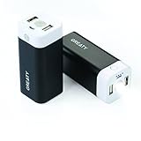 Power Bank, Greaty® 8000mah Ultra Compact Portable Charger Dual USB Port 2.1a 1a External Battery Pack Backup Flashlight with Premium Aluminum Shell