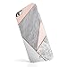 iPhone 6/6s case Marble, AKNA High Impact Flexible Silicon Case for Both iPhone 6 & iPhone 6s [Pink Marble Geometric] (920-U.S)