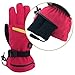 Aroma Season Rechargeable Battery Heated Gloves for Men and Women, Battery Powered Winter Gloves for Winter Outdoor Activities, Hiking Gloves Relieve Raynauds Disease (Red, L/XL)