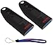SanDisk 32GB (Two Pack Bundle) USB 3.0 Flash Ultra Memory Drive SDCZ48-032G-U46 - with (1) Everything But Stromboli (tm) Lanyard
