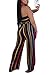 Molisry Women Striped Off Shoulder Crop Top Wide Leg Pants Jumpsuits 2 Piece Outfits