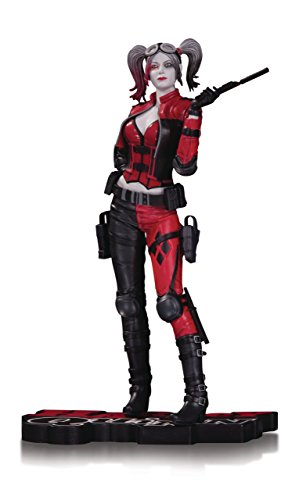 DC Collectibles Harley Quinn Injustice 2 Statue, Black/White/Red