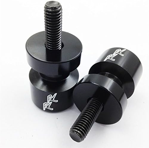 XKH- Black Swingarm Spools "RR" Engraved Logo 8mm For Honda CBR954RR 2002-2003/ RC51 (RVT1000R) 2000-2006