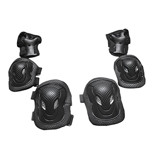 image for Flameer Adults Protection Kit Skateboard Helmet Knee Elbow Palm Pad Se