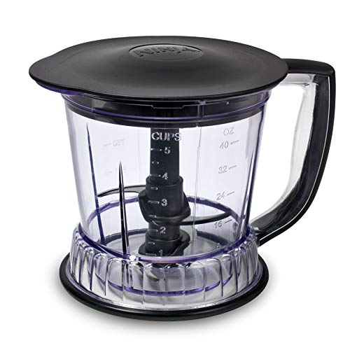 Licuadora/procesador de alimentos Ninja QB1004 con base de 450 vatios, jarra de 48 oz, tazón picador de 16 oz y tazón procesador de 40 oz para batidos, batidos y preparación de comidas, negro