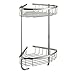 Taozun SUS 304 Stainless Steel Shower Caddy Basket Storage Corner Shelves Bathroom Shelf 2 Tiers Triangular Wall Mounted Brushed