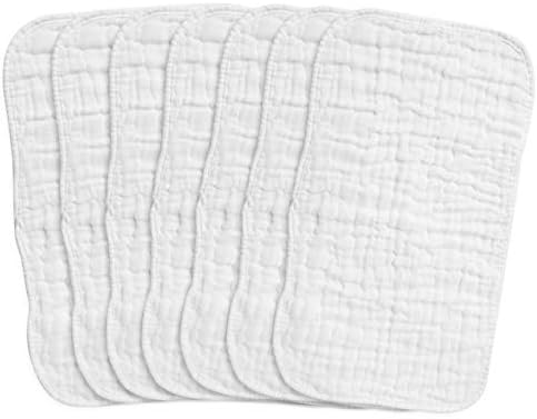 plain white burp cloths