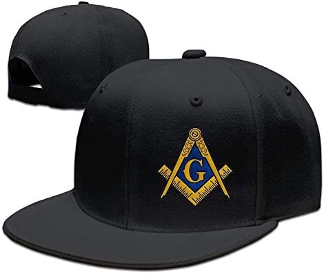 Freemason Logo Square and Compass Snapback Hats for Men Flat Bill Fitted Hats