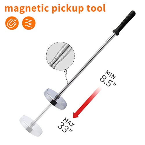 Rechabite Sweeper Telescoping Pickup Tool, Thickened Pole