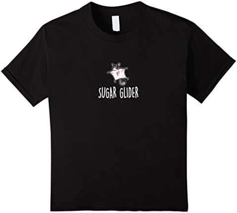 Kids Sugar Glider T-shirt  Funny Icon Pet Love Tee 8 Black