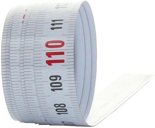 BMI 301004005 SK Self-Adhesive LNR Measuring Tape, White, 5 m x 13 mm