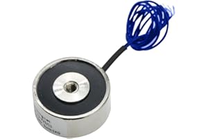 TOMSHIELE 50N, 25 x 11mm, DC12V Micro Electric Lifting Magnet, Round Electric Magnet Solenoid Lifting Cylinder Electromagnet