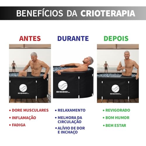 Banheira Bisbel De Gelo Ofurô Profissional Dobrável Spa Portátil Alta Qualidade Grande Crioterapia