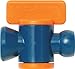 Loc-Line - 21194 Coolant Hose Component, Acetal Copolymer, In-Line Valve, 1/4