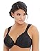 Glamorise Women's Plus-Size Elegance Front-Close Lace Underwire Bra, Black, 40D