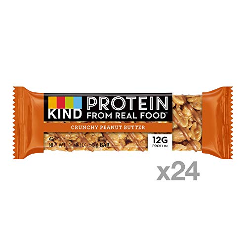 KIND Protein Bars, Crunchy Peanut Butter, Gluten Free, 12g Protein, 1