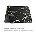 Zinmark 13 Inch Laptop Case Cover, Compatible with MacBook Air 13.3 Inch A1369 / A1466, Plastic Folio Hard Cover Case - Black & Gold Marble