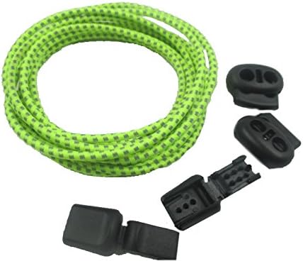 Blue Frogz 3m Reflective Rope Locking Shoelaces (Florescent Green)