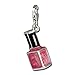 SilberDream Charm pink enameled nailpolish flask 925 Sterling Silver Pendant Lobster Clasp FC652