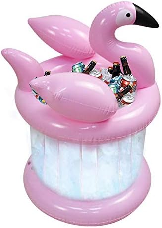wisedwell Inflatable Drinks Holder,palm Tree Inflatable Cooler,Inflatable Bottle Cooler,Inflatable Ice Bucket Drink Cool Holiday Party Beach Supplies Decoration
