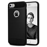 iPhone 7 Case, Full Edge Protective Slim Fit Soft TPU Case Anti-Scratch Shockproof Shell for Apple iPhone 7 (4.7 inch, Black)