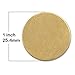 18 Count 1 Inch Round Metal Stamping Brass Blanks - 24 Gauge Circle Stamping Brass Discs