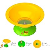 PlayMeal Kids Adventure Food Bowl – Stops Mealtime Fuss and Motivates Healthy Eating Habits for Kids – Exciting Kids Plate - Includes 2 Surprise Toys (Yellow/Green)