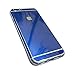 Toeoe 6/6s (4.7'') High-Strength and Super-Thin Tough Metallic Film Sticker Full Body Protector Skin + Ultra Clear Front Screen Protector for iPhone 6/6s Blue