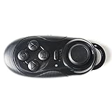 Bluetooth Remote Controller Wireless Gamepad Mobile Phone Game Controller VR Glasses Remote Controller Supports Android 4.0 & IOS 7.0 Above PC Games for iPhone 6 iPad Samsung S7 (Black-1)