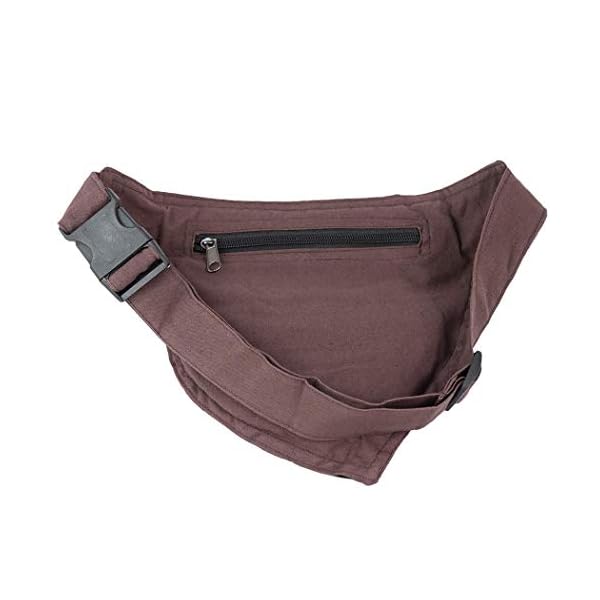 Riñonera Lateral Hippie Bordada (Marron) | DeHippies.com