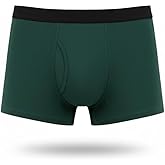 ayaecofashion Men's Organic Pima Cotton Boxer Briefs | Dark Teal/XL
