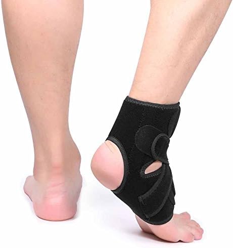 Lovac Ankle Support Compression Ankle Brace for Running Basketball Ankle Sprain Tendonitis with Adjustable Stabilizer Strap for Men &amp; Women