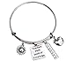 Teacher Charm Bracelet – “Teachers Plant Seeds of Knowledge” Appreciation Gift with Sunflower, Ruler & Apple Charms – Gift for Teachers, Aides & Educators