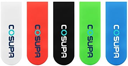 COSUPA 5-Pack Silicone Clip Universal Magnetic Band Bendable Phone Stand Multi-Functional Cable Management Earbuds Organizer Money Holder Memo Clip