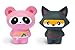 OTITANO squishies jumbo slow rising stress relief toys - Kawaii Soft Animal fox and panda squishy pack of 2 - cute colored and scented Toys for kids and adults