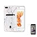 Oddss Wallet Case Compatible with iPhone 8 Plus iPhone 7 Plus Case with Card Holder Slot White Marble Shockproof Slim Soft TPU Clear Cover with Screen Protector