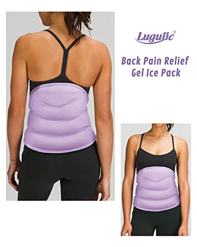 Luguiic Ice Pack for Back Pain Relief, for Waist and Lower Back Hot and Cold Therapy for Lower Lumbar, Sciatic Nerve, Spinal Injuries, Herniated Disc, Muscle Spasm