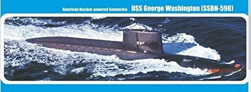 Micro Mir Plastic Model KIT U.S. Nuclear Submarine George Washington (SSBN-598) 1/350 350-017