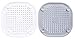 Bealife Shower Drain Hair Catcher Buthtub Silicone Drain Protector, Hair Stopper Shower Drain Cover with Sucker, Hair Trap Sink Strainer for Bathroom and Kitchen.(Grey/White)