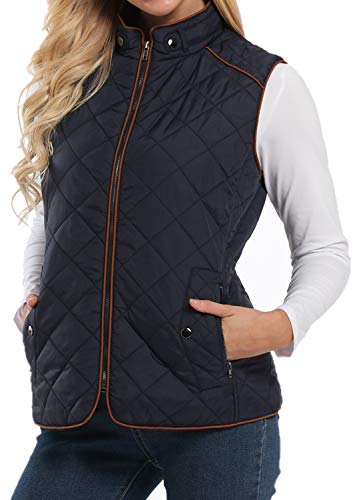 Wudodo Damesvest met opstaande kraag, vest, jas, ritssluiting, gewatteerd vest, winter, warm, ultralicht - Image 3