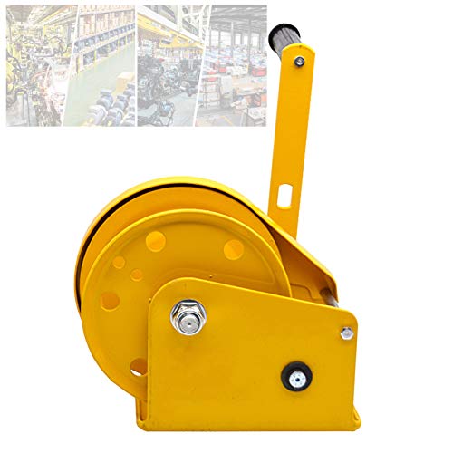 2600lb Manual Winch, Professional Manual Winch, Warehouse Hand Crank Winch, TwoWay SelfLocking