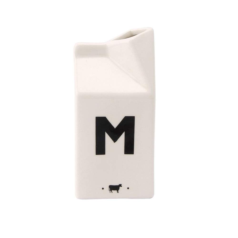 CGB Giftware | Ceramic Milk Carton Jug | Slogan ' Milk' | Loft Collection | GB02559