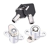 Amazicha 2 Keys Saddlebag Lock Set for Harley Davidson Touring Electra Glide Road King
