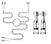 Nipplesuckers Set Nipple Correction Cups Twist Suction Nipple Cupping Enhancer Breast Enlarger with Nipple Clips Metal Chains Nipple Clamps Set