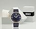 IBSO Two Analog Ultra Thin Gold Bezel Genuine Leather Belt Wrist Watch for Men Blue