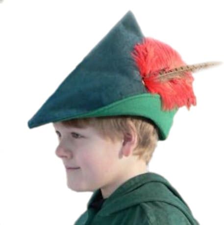 Sueded Cloth Woodsman Hat, Child Size, Made in USA, Green
